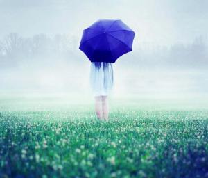 blue-umbrella-in-foggy-field